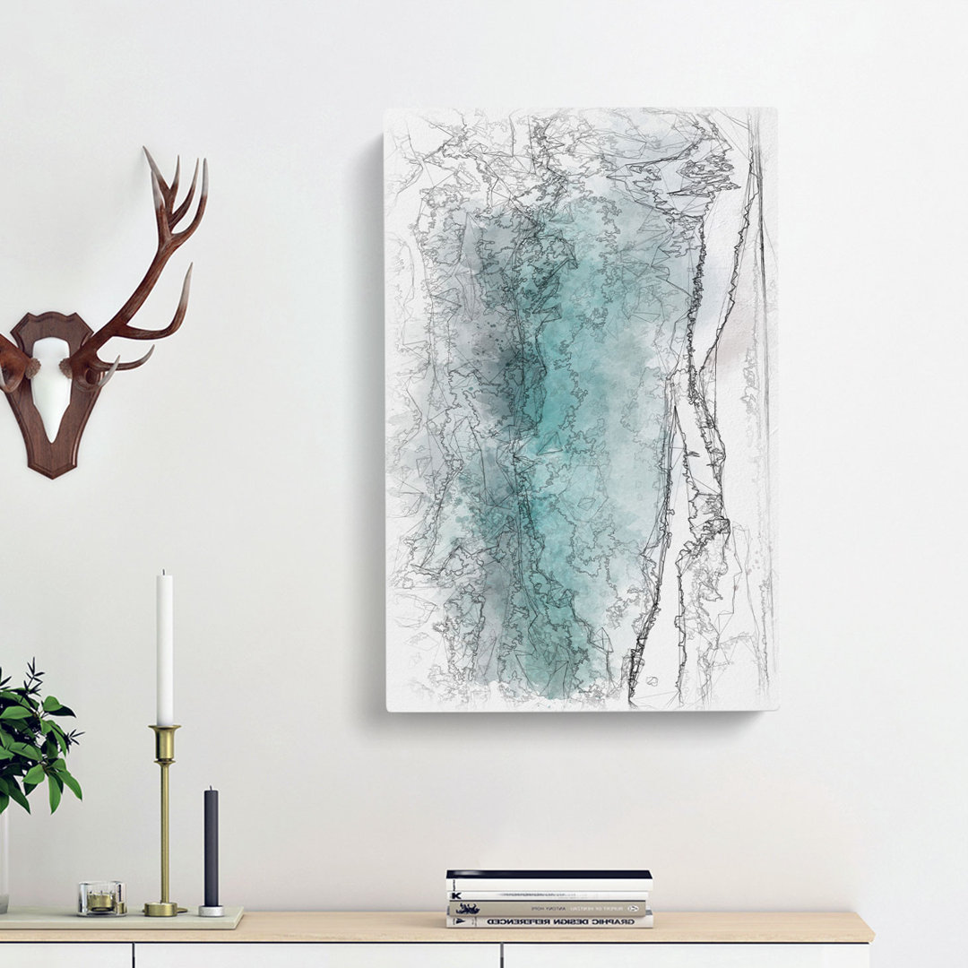 Swanbourne Beach in Australia - Wrapped Canvas Drawing - Wrapped Canvas