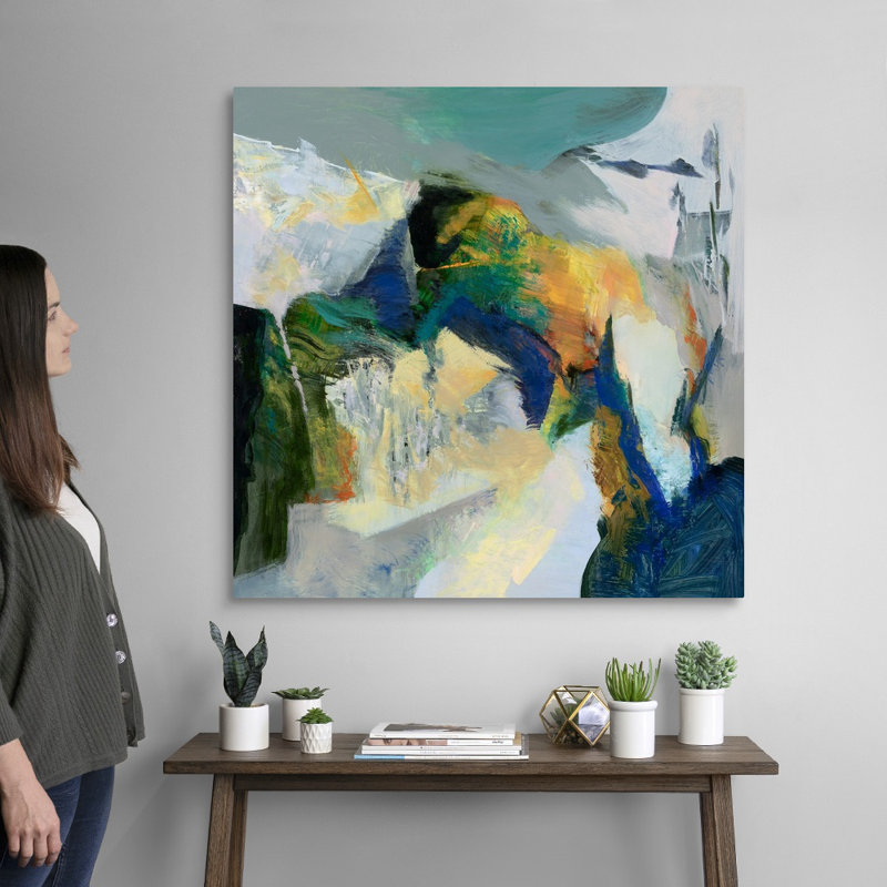Reproduction d’art sur toile, "iceberg" par Emilia Arana, H 36 po x l 36 po x P 1,25 po, Toile tendue