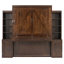 Grand lit escamotable, bureau intégré et système de rangement, station de charge, maison de campagne moderne, pièce multifonctionnelle-1360249846