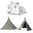 Multiple Function 4 Season Waterproof Lightweight Camping Tents Without Inner Tent