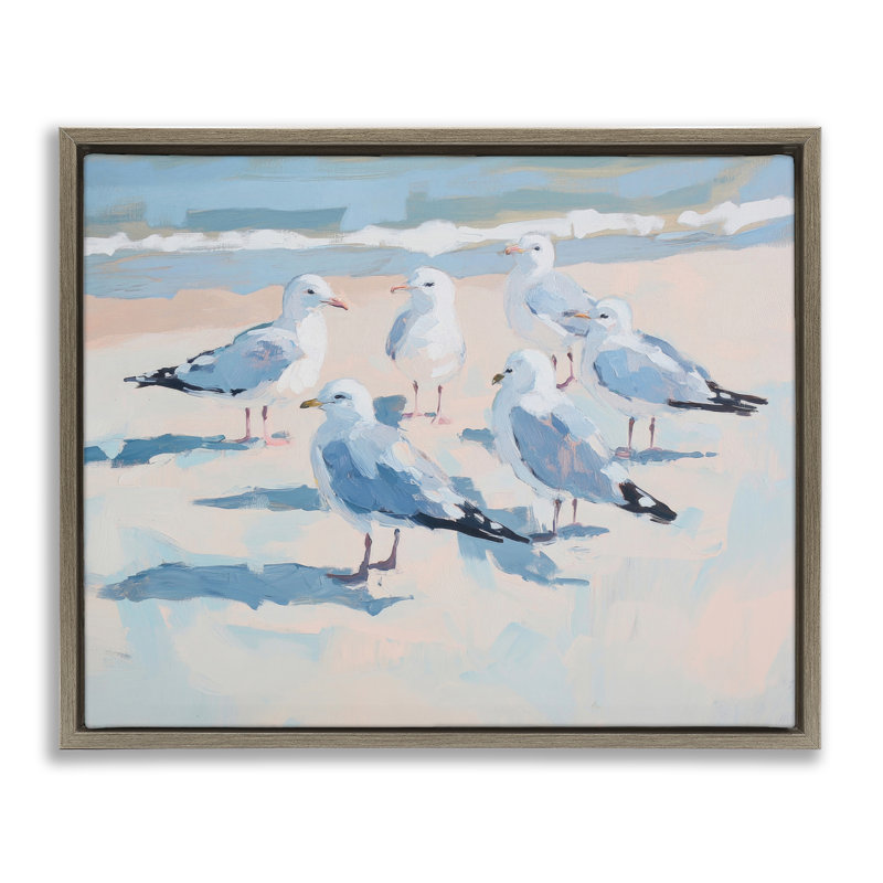Cadre flottant Summer Seagulls, Cadre flottant orme Montalcino, H 25 po x l 31 po