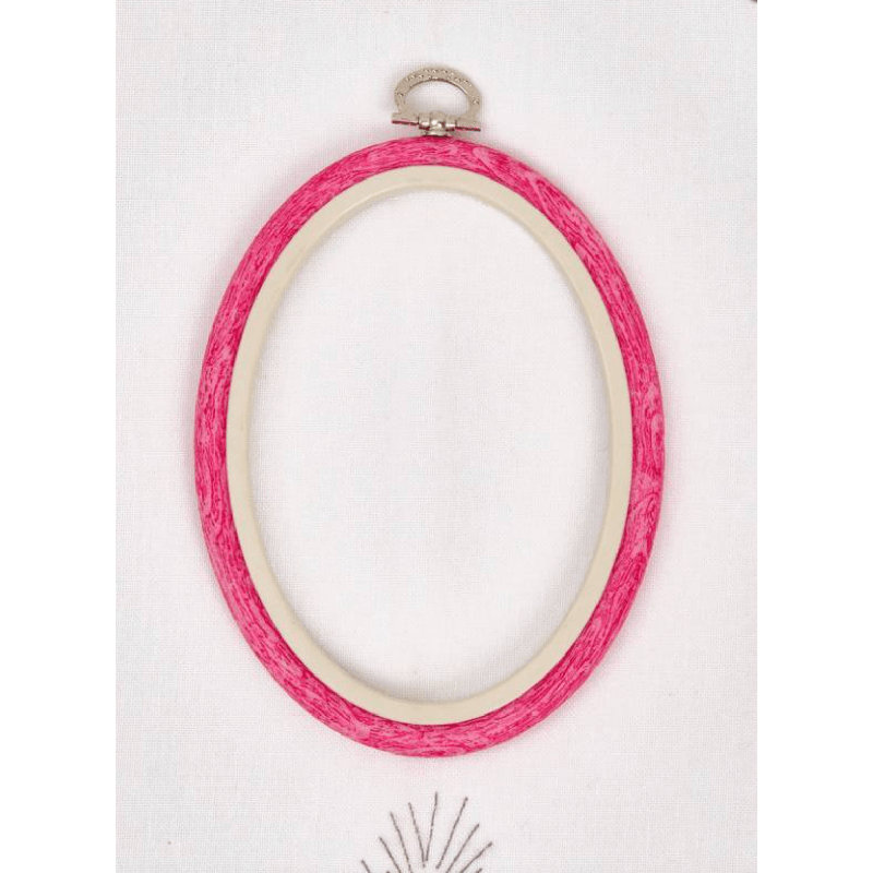 Cerceau ovale Flexi noyer 230-7 rose, Rose