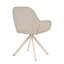 48.5cm H Linen Upholstered Metal Armchair in Beige-218342256