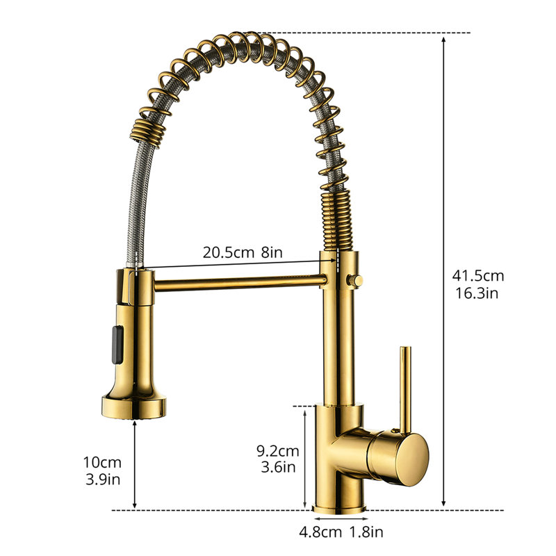 Robinet de cuisine commercial Tempting Gold