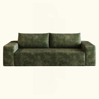 Canapé 2Saser, tissu velours côtelé, sièges profonds, canapé causeuse confortable, sans assemblage, 1 pièce pour le salon, la chambre à coucher, la salle de conférence, un appartement