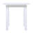 SELMA Acacia Wood Accent Side Table In White PU, Weather-Resistant Rectangular End Table For Patio, Garden, Lawn, And Living Room(White PU)