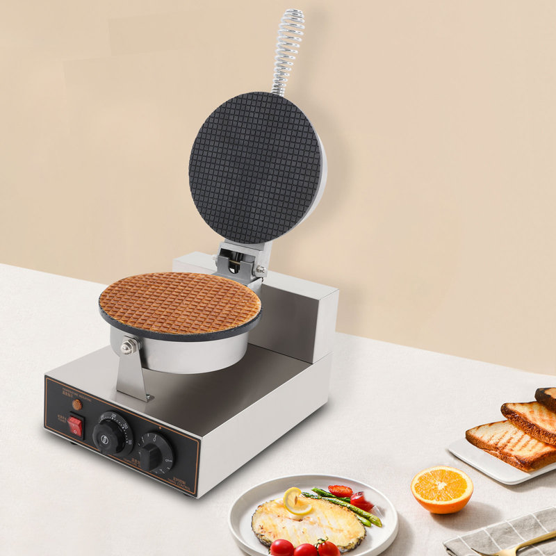1200W Electric Commercial Ice Cream Cone Machine Egg Roll Mold Ice Cream Waffle Cone Maker for Home Restaurant Use