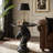 Black Marble Horse Head Accent Table