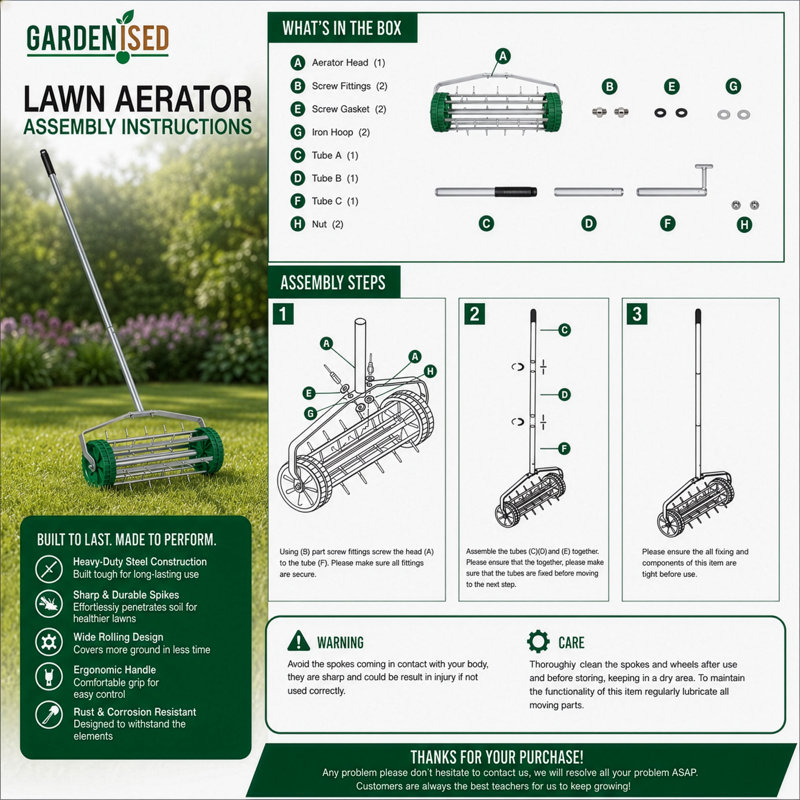 Accessoires de jardin en acier Wetumka