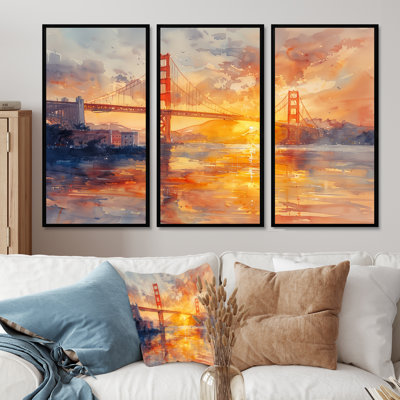 Aniya - Bridges Wall Art Living Room Set