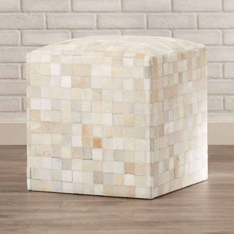 Leather Pouf