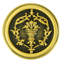 GIVERNY KNOB IN MUSEUM GOLD PLATE