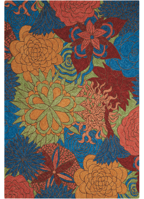Jeffry Floral Indoor / Outdoor Rug