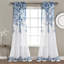 Paire de rideaux transparents à motif floral Lush Decor Tanisha (ensemble de 2)