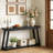 63-Inch Long Solid Wood Console Table, 2-Tier Narrow Sofa Table For Living Room, Entryway-727506128