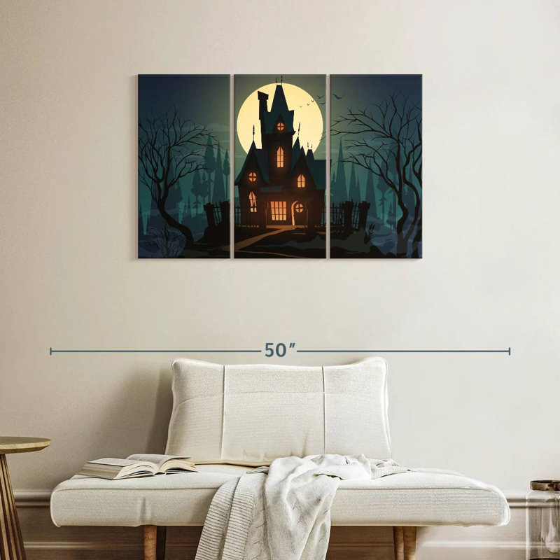 Hitzel Halloween House, 24" H x 38" W