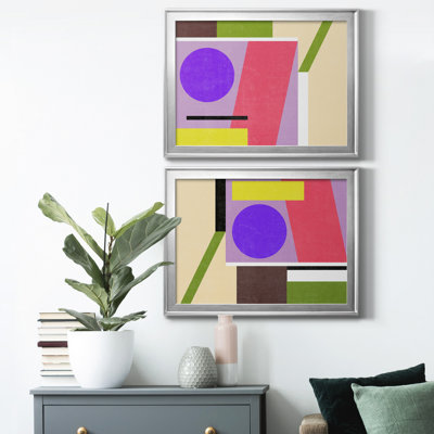 Color Composition I - Ensemble de 2 reproductions de cadres photo