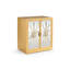Starburst Solid Wood Accent Cabinet