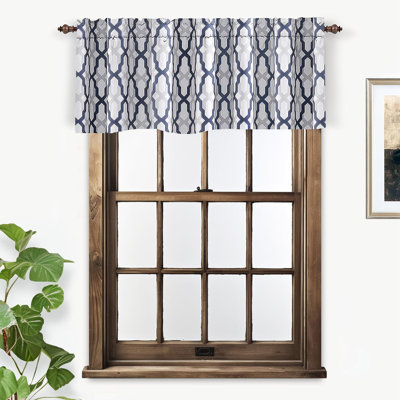 Ensemble de 1 tringle à rideaux à cantonnière Elfrida