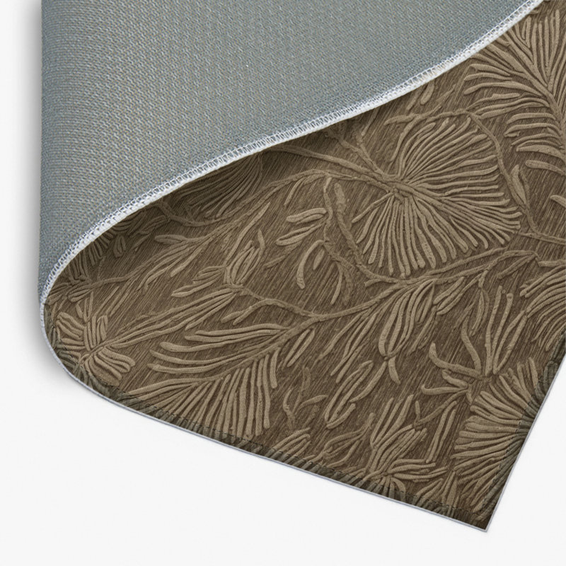 Nature Brown Indoor and Outdoor Area Rug, Rectangle 8' x 10'