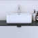 Meble Furniture 12.4'' Ceramic Rectangular Bathroom Sink with Overflow