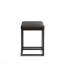 Tabouret de comptoir de cuisine moderne taupe foncé de 24 po avec repose-pieds rembourré Borough-115273438-55602656-72244469