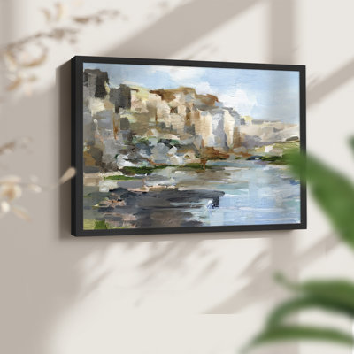 Western Cliffs I -Framed Print - Restickable