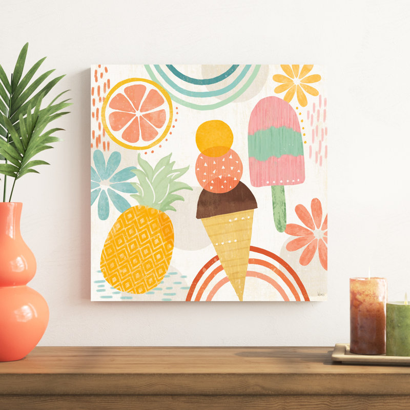 " Sweet Summer III " by Veronique Charron Painting Print, 20" H x 20" W