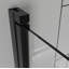 32 po x 72 po Porte de douche pivotante en verre pliable sans cadre 1/4 de pouce (6 mm) Panneau de douche en verre trempé transparent au fini noir, installation réversible
