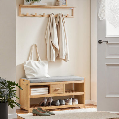 6 Pair Shoe Storage Bench