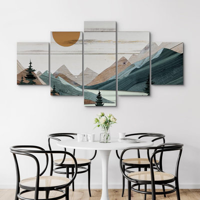 Impression sur toile 5 pièces Western
