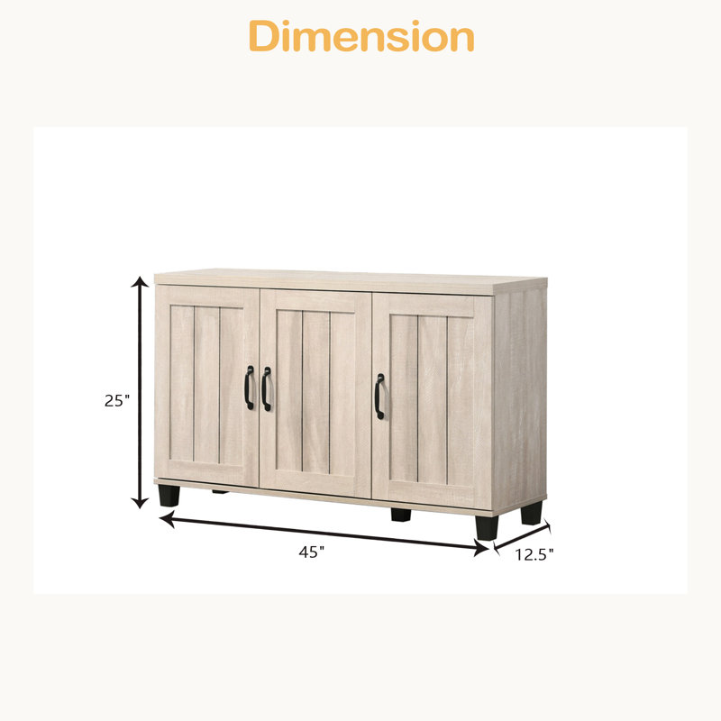 Armoire à chaussures 3 portes l 45 po