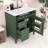 30-Inch Bathroom Vanity with Ceramic Top, Soft-Close Door Cabient and 3 Drawers-53944384
