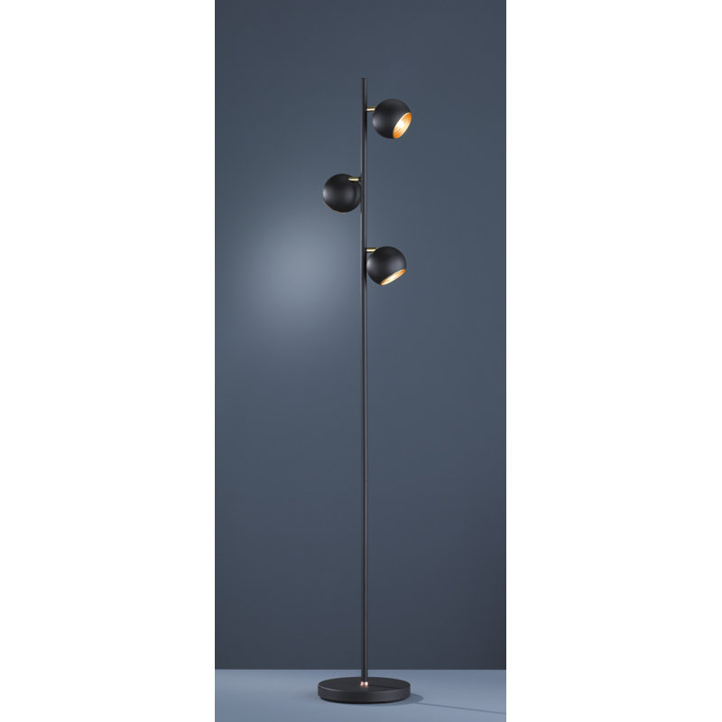Dulaney 155cm Reading Floor Lamp, Black
