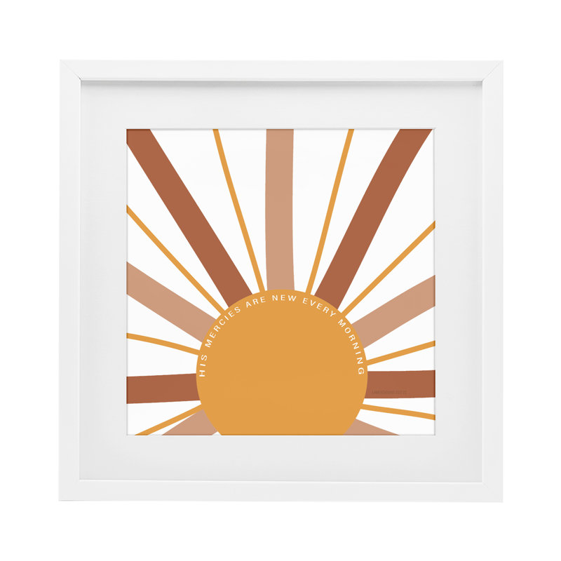 «His Mercies Every Morning», impression encadrée sous verre, conception de SD Graphics Studio, H 16 po x l 16 po