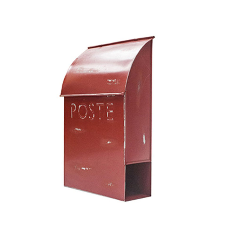 Milano Wall Mounted Mailbox, Rustic Red