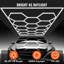 Hexagon Garage Lights 86400LM 14 grilles plafonnier DEL en nid d'abeille