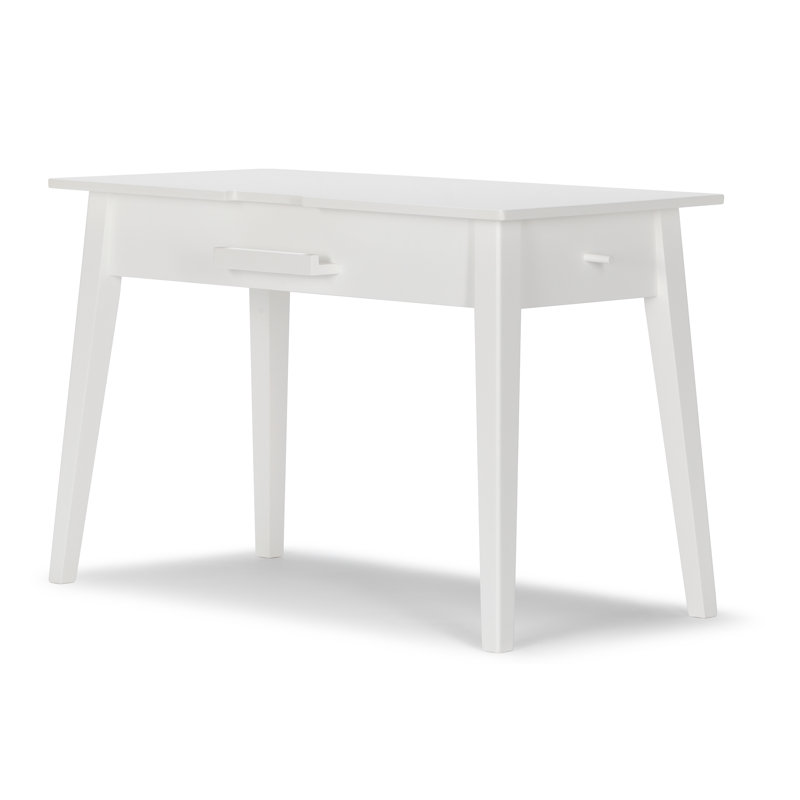 Bureau en bois Jakita, Blanc