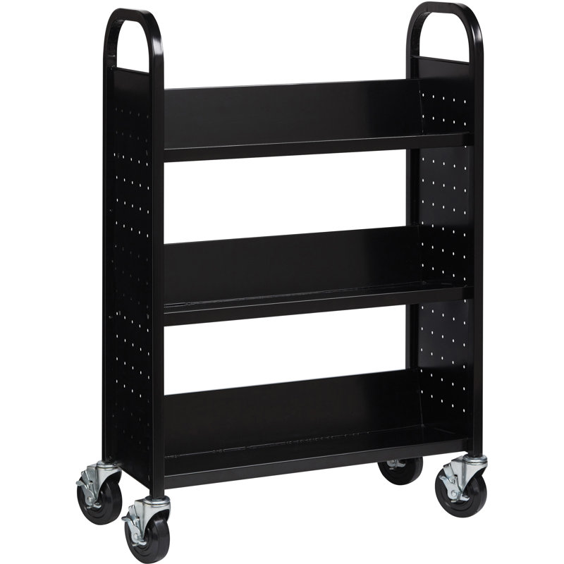 Chariot à livres Borre, Noir, H 46 po x l 32 po x P 14 po