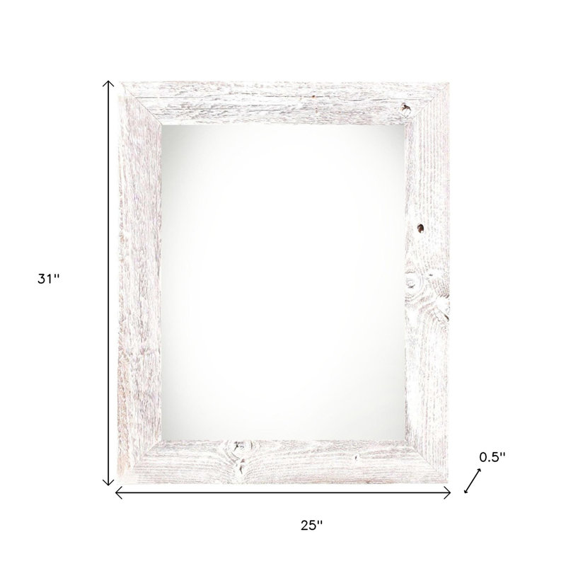 Cadre photo Gehrke, Blanc délavé, 22 po x 28 po