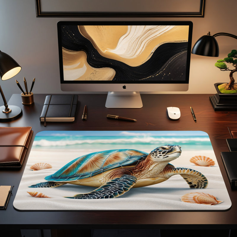 Polyester Desk Pad, 14.4x12.1