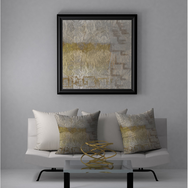 Housse et insert de coussin précieux Courteous, 18" x 18"