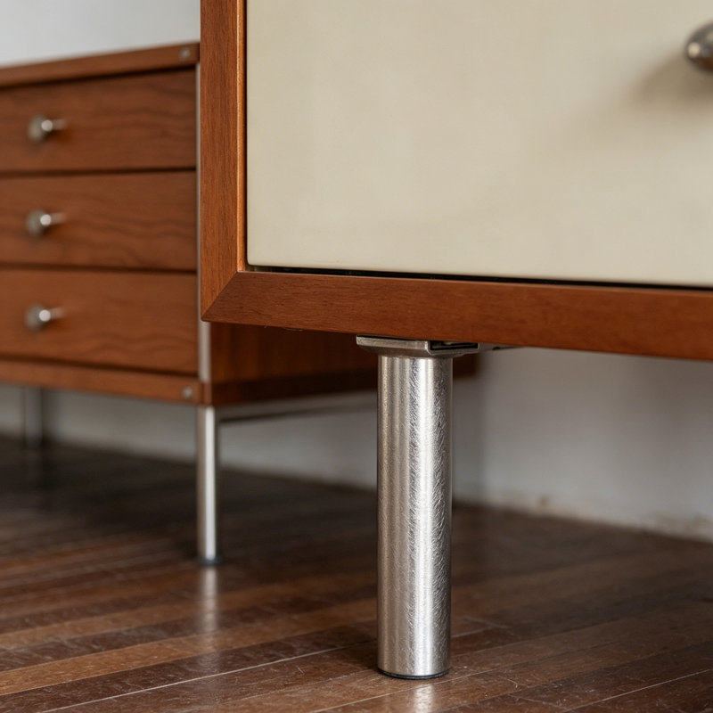 Commode d'appoint de style minimaliste moderne, Beige/brun