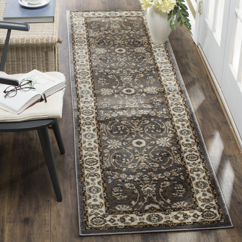 Klose Performance Oriental Rug, Gray/Cream, Rectangle 6' x 8'