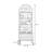 Nut-Brown Modern Solid wood rotating bookshelf