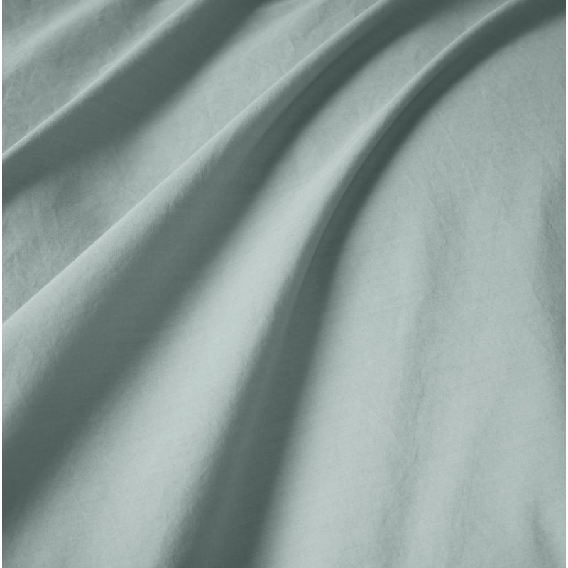 Refined Organic Percale Fitted Sheet, Queen Fitted Sheet, Dew