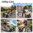 Bike Cargo Trailer 3-in-1 Bicycle Wagon Cart Folding, Backpack/Trailer/Pushcart Mode with 12-Inch Wheels, Foldable Carbon Steel Frame, Fits 22-28 in Bike Wheels, for Carrying Cargo