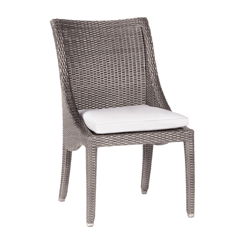 Chaise d'appoint Athena Woven - Huître, Pas de soudure, Lin neige, Huître