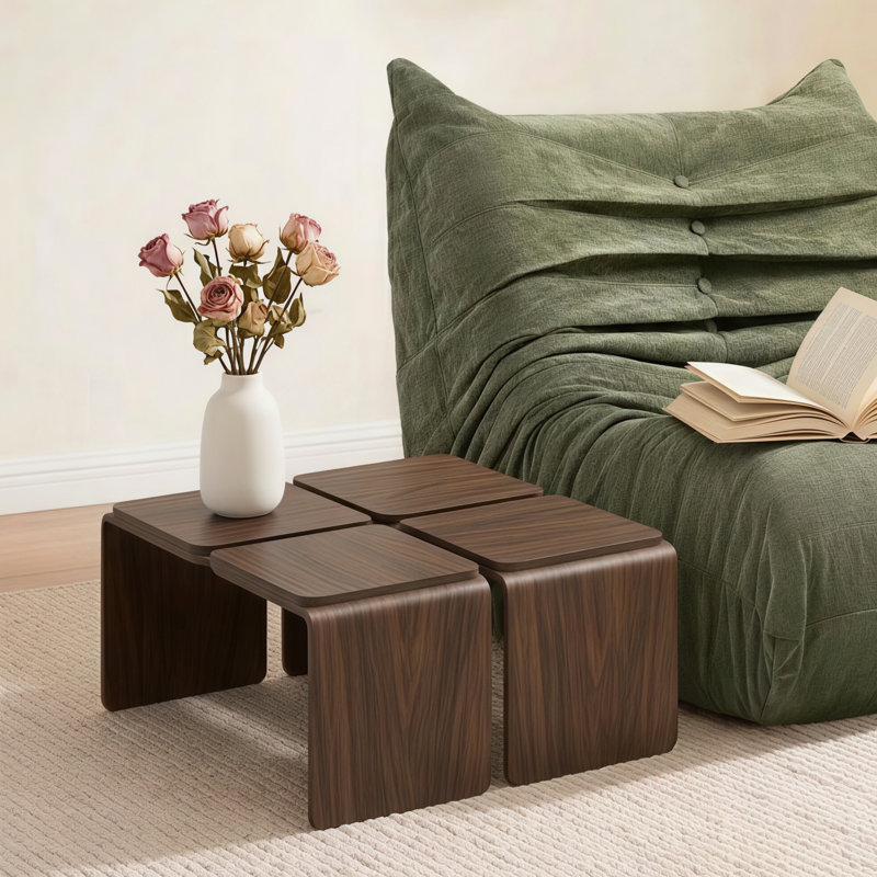 Table basse en noyer, Brown