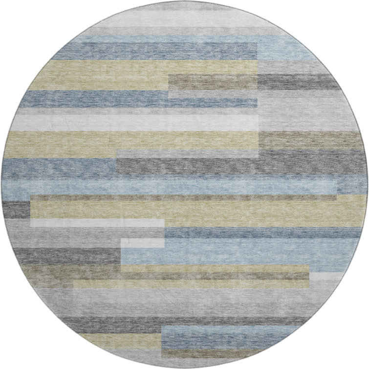Premium Machine Washable Prisco Gray Rug